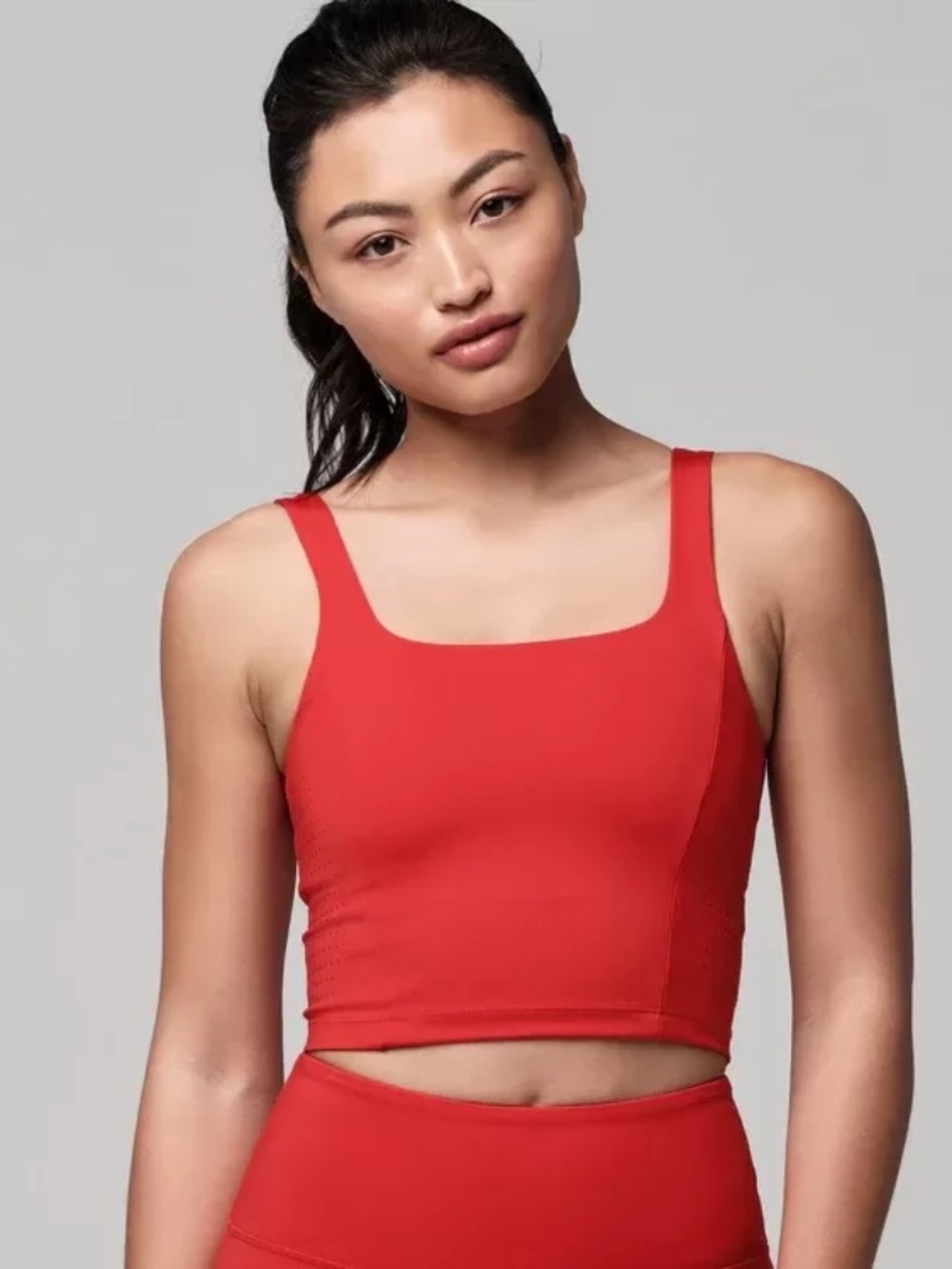 Strong I.D. Heat Map Crop Tank - Red, Size Small